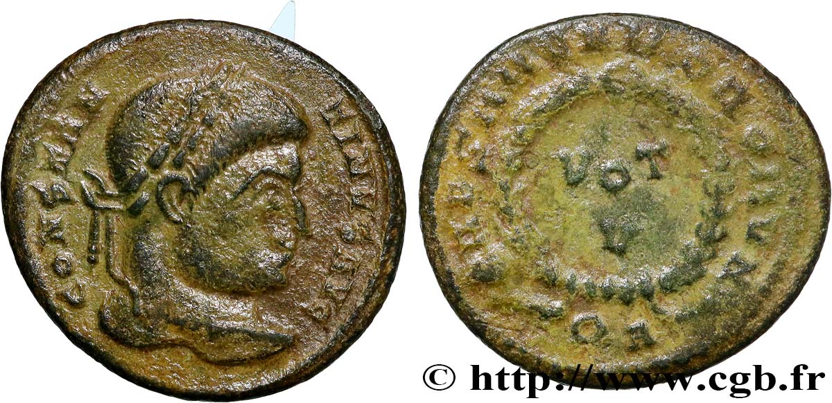 CONSTANTINE I THE GREAT Centenionalis ou nummus, hybride VF