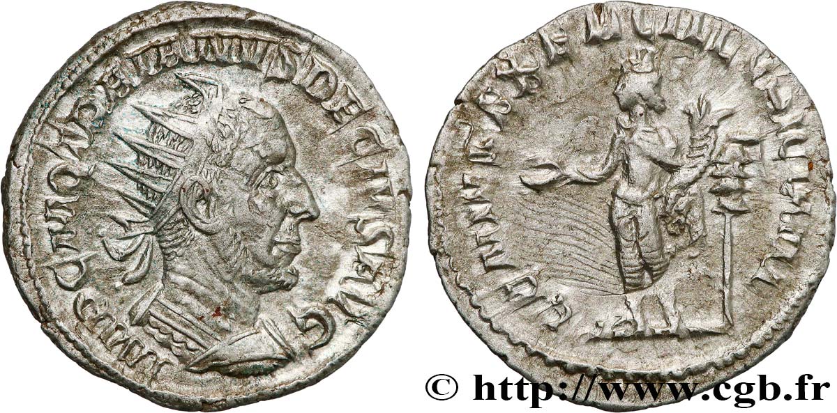 TRAJAN DÈCE Antoninien SUP/TTB+