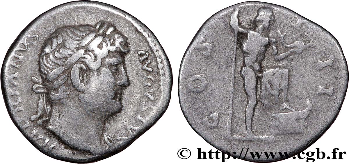 HADRIAN Denier XF