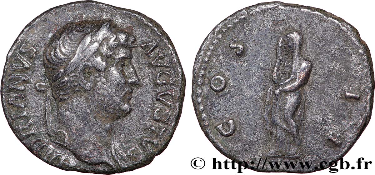HADRIAN Denier XF