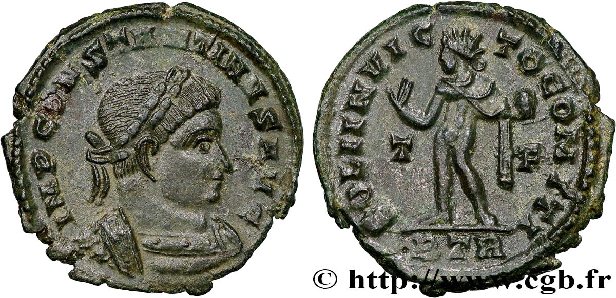 CONSTANTINO I EL MAGNO Follis ou nummus EBC