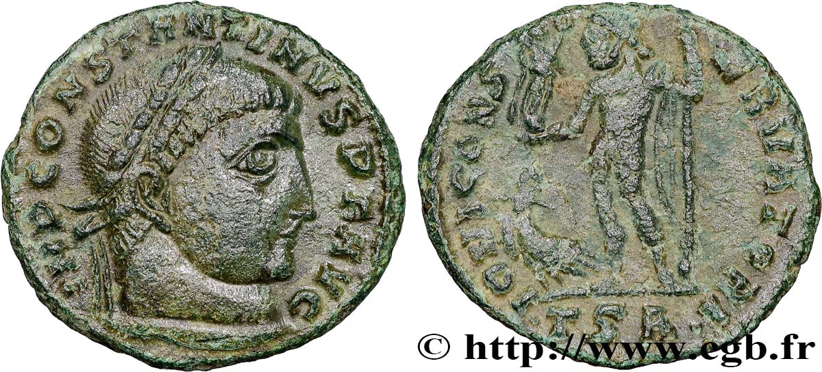 CONSTANTINE I THE GREAT Follis ou nummus AU/XF