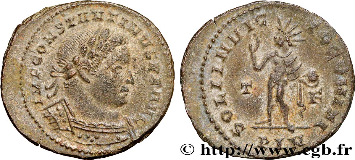 CONSTANTINO I EL MAGNO Follis ou nummus EBC