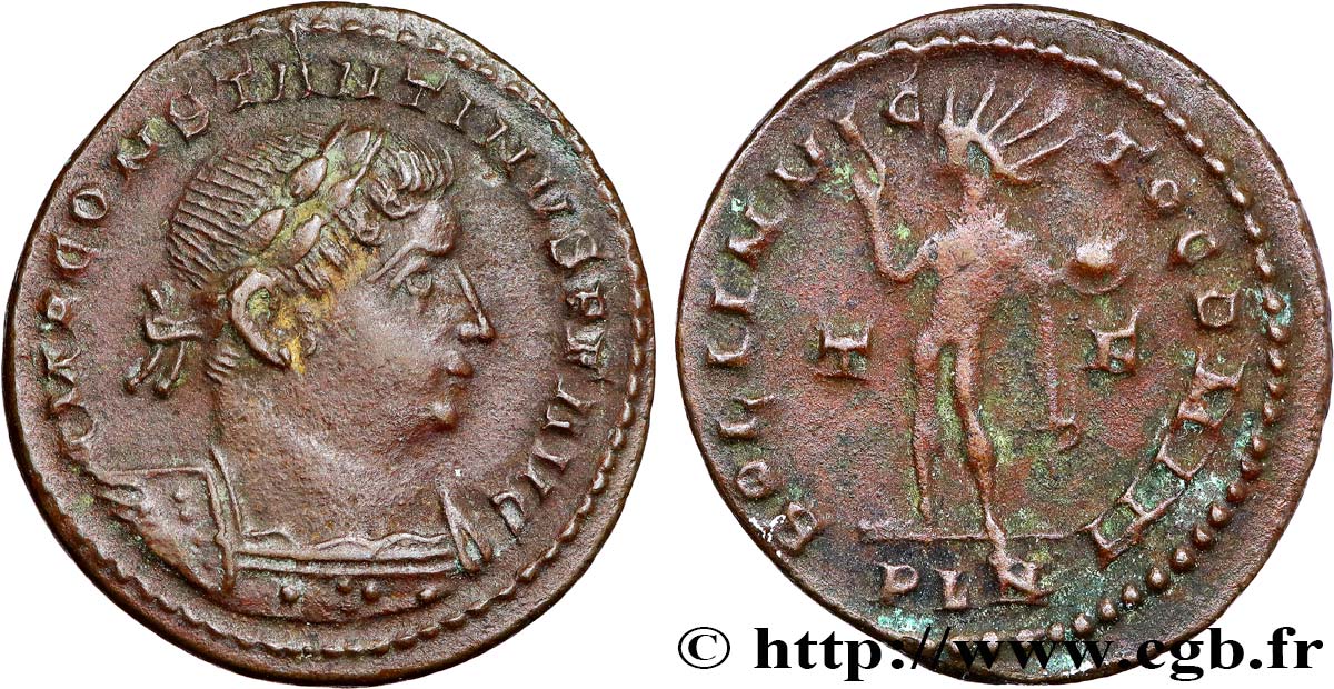 CONSTANTINE I THE GREAT Follis ou nummus AU/XF