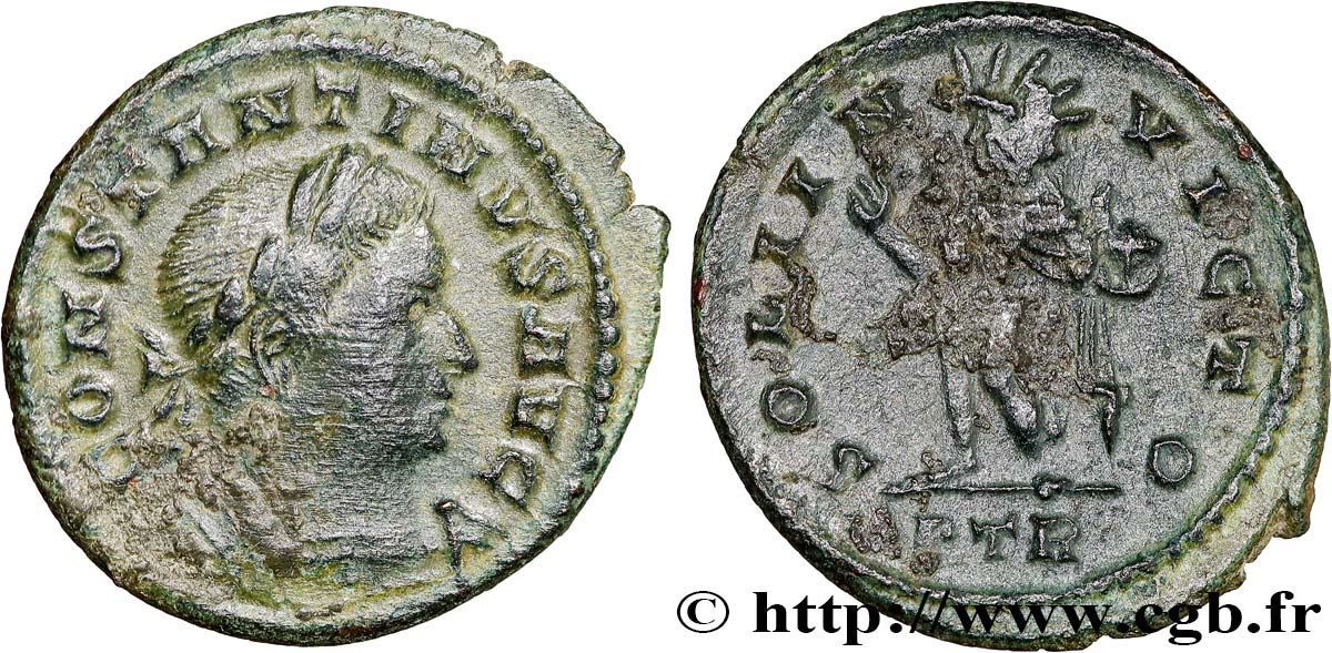 CONSTANTINE I THE GREAT Demi-follis ou demi-nummus XF