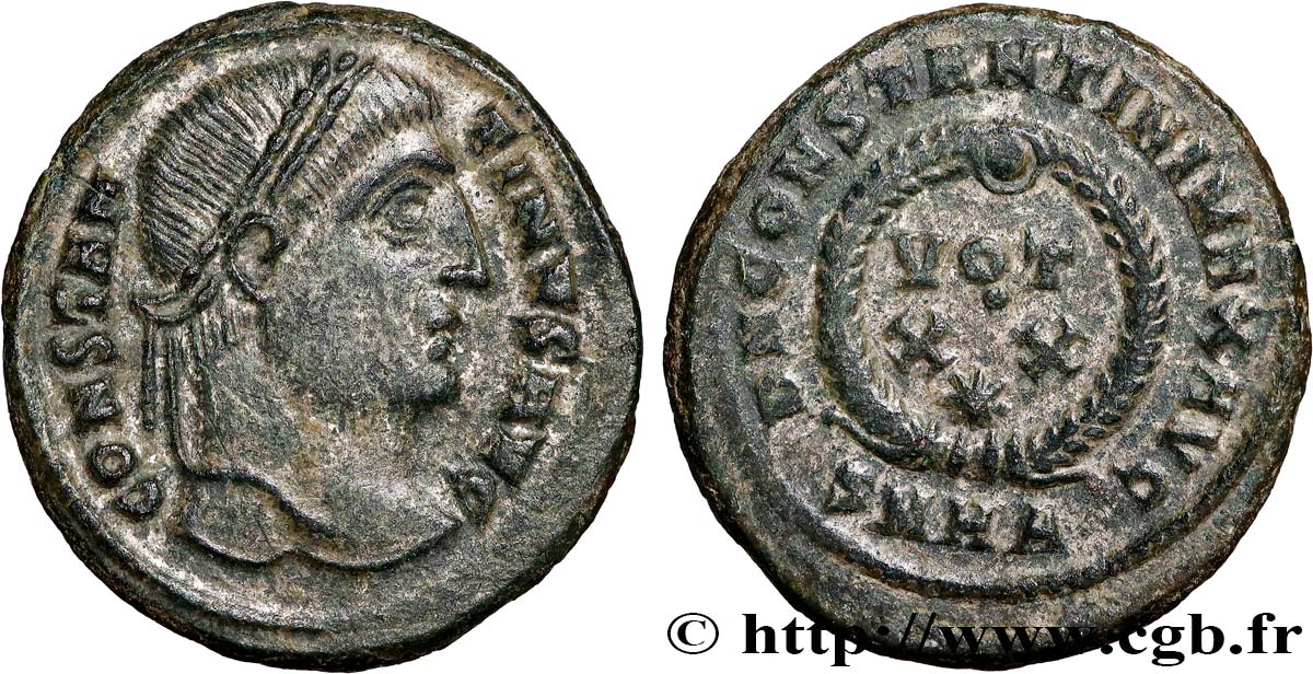 CONSTANTIN Ier LE GRAND Centenionalis ou nummus TTB+