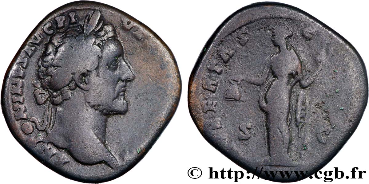 ANTONINUS PIUS Sesterce VF