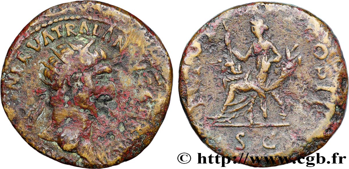 TRAJAN Dupondius TB+