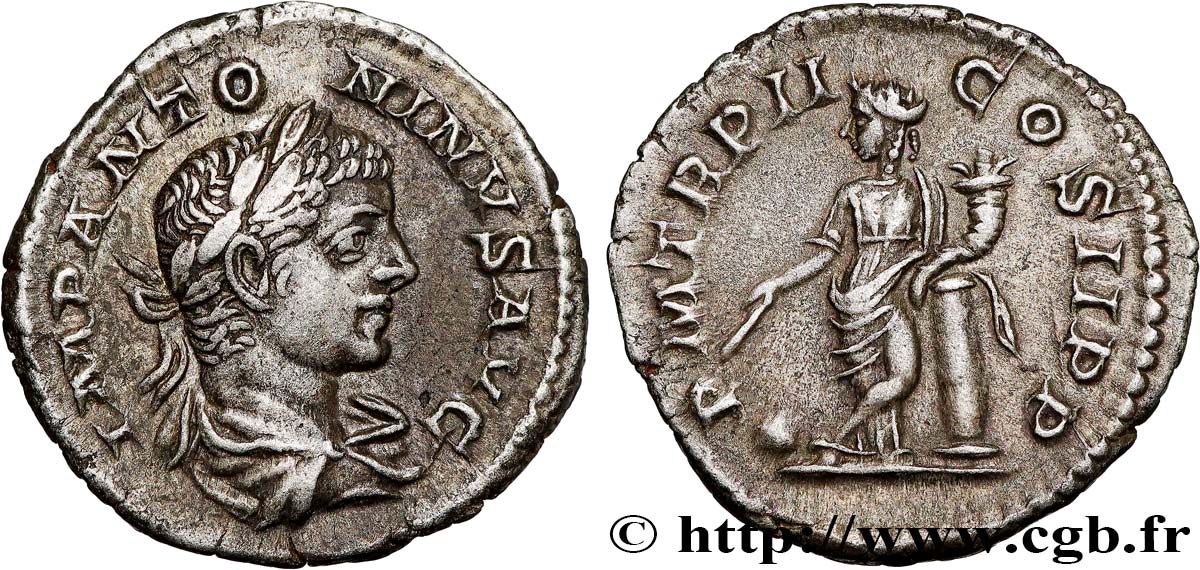 ELAGABALUS Denier VZ