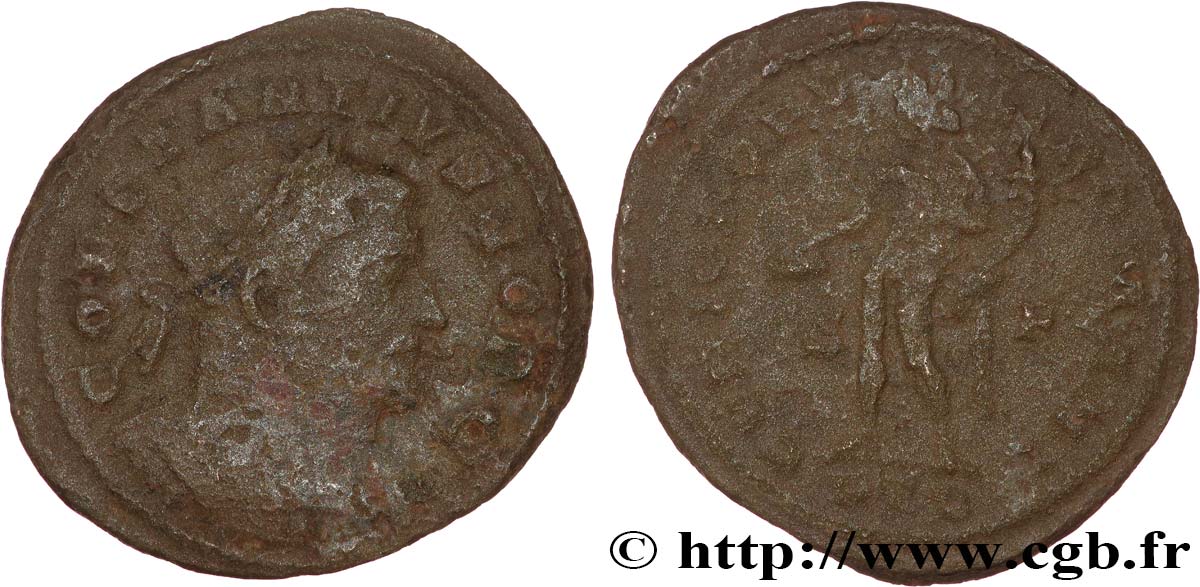 CONSTANCE Ier CHLORE Follis ou nummus TB+