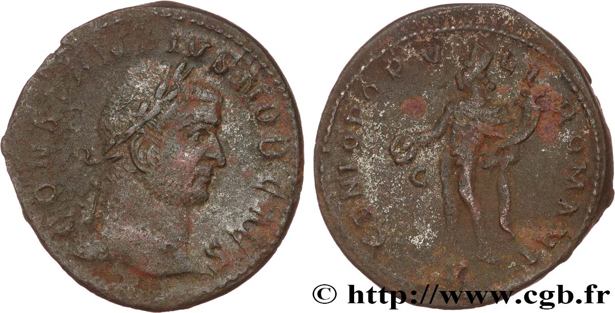 CONSTANCE Ier CHLORE Follis ou nummus TB+