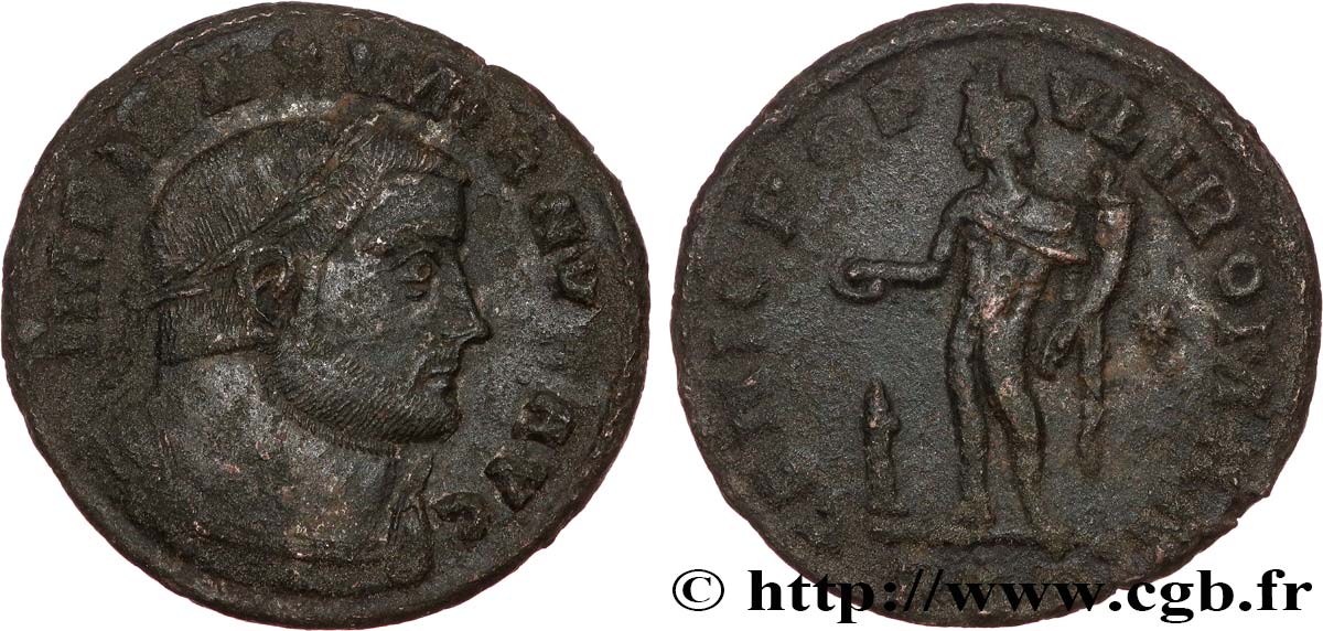 MAXIMIEN HERCULE Follis ou nummus TB+