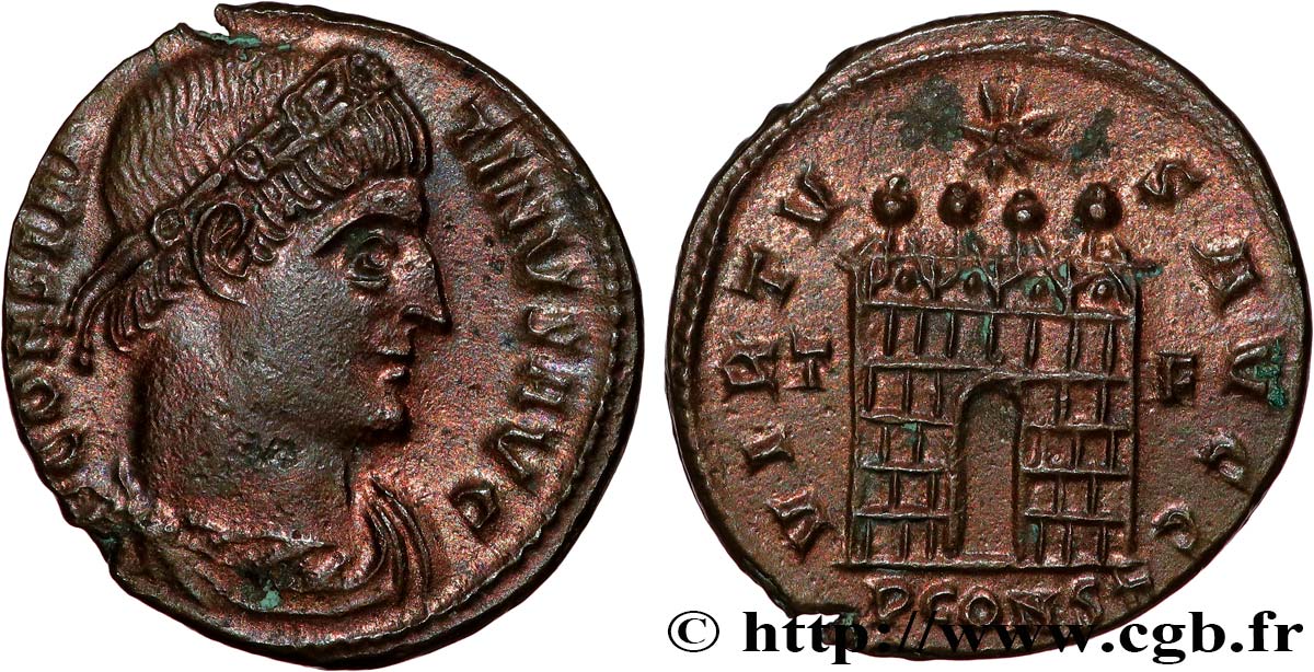 CONSTANTINO I EL MAGNO Centenionalis ou nummus EBC