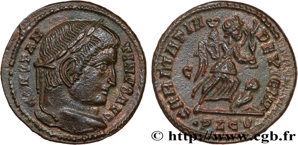 CONSTANTINUS I DER GROßE Centenionalis ou nummus VZ
