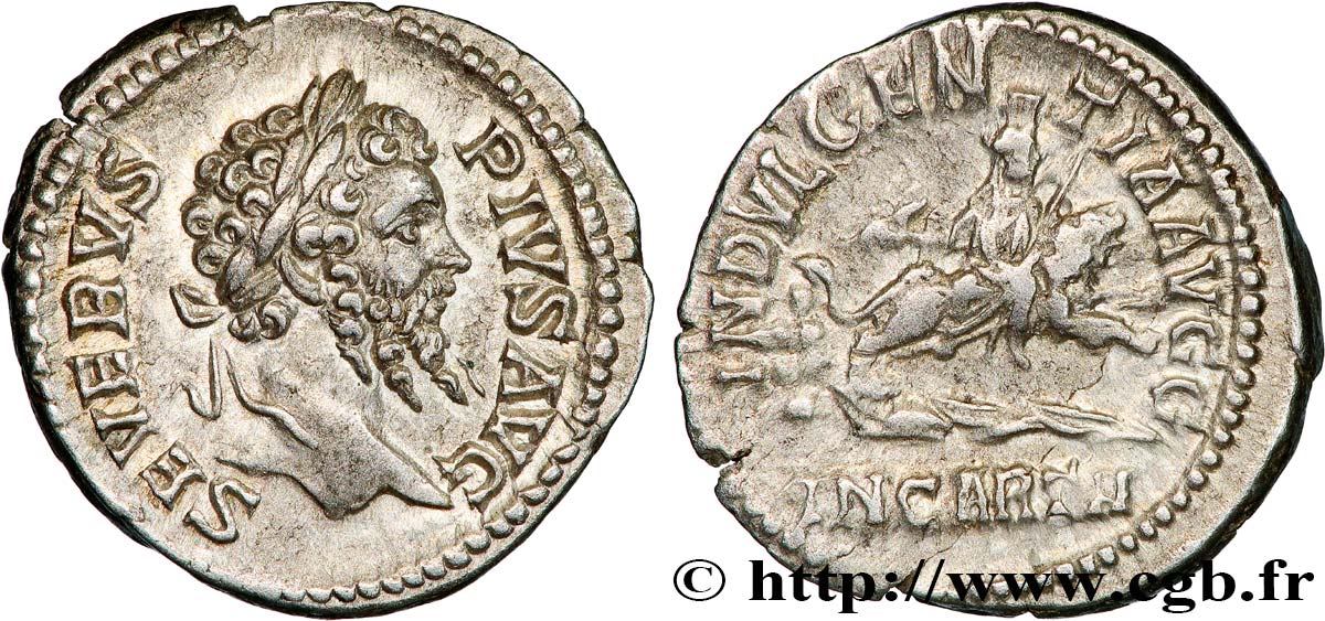 SEPTIMIUS SEVERUS Denier AU/XF