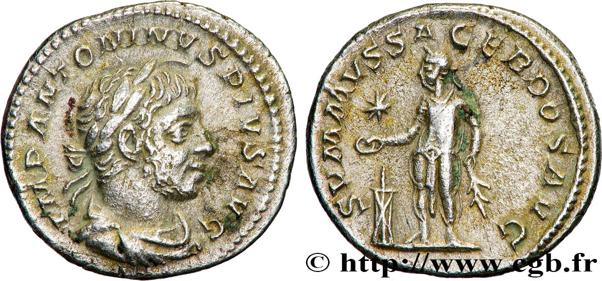 ELAGABALUS Denier AU