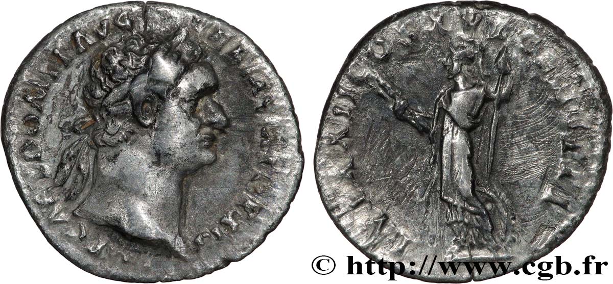 DOMITIANUS Denier XF