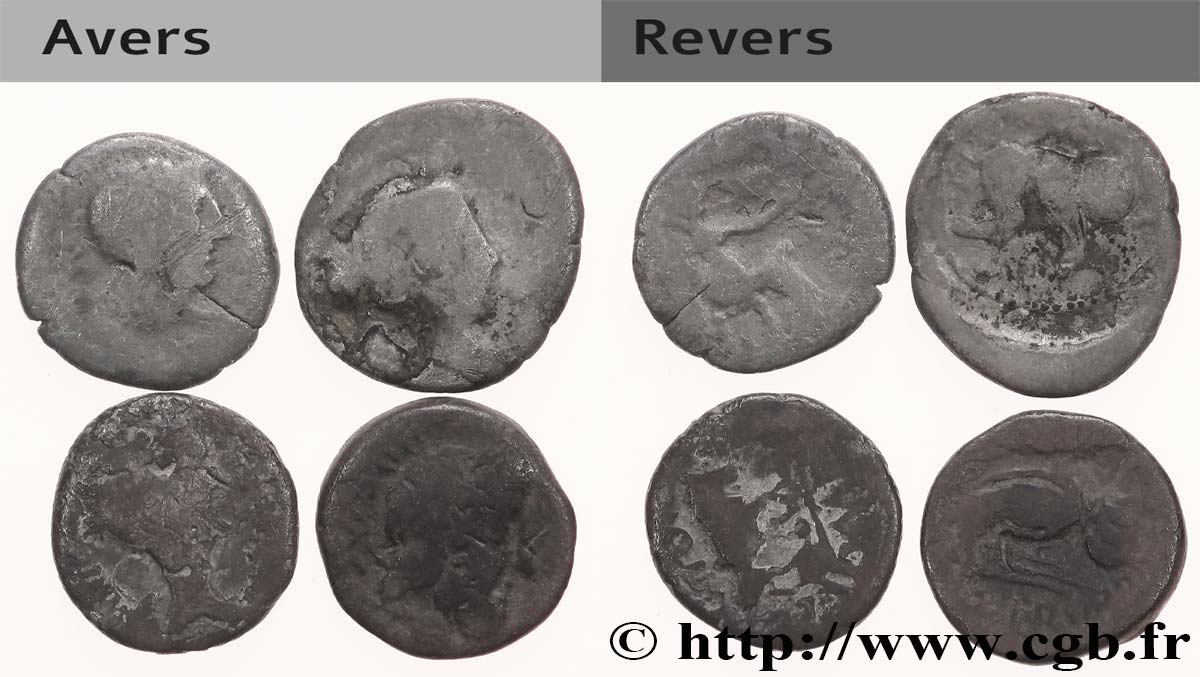 LOTTE Lots de 4 monnaies lotto