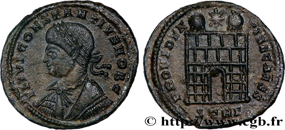 CONSTANTIUS II Centenionalis ou nummus AU/AU