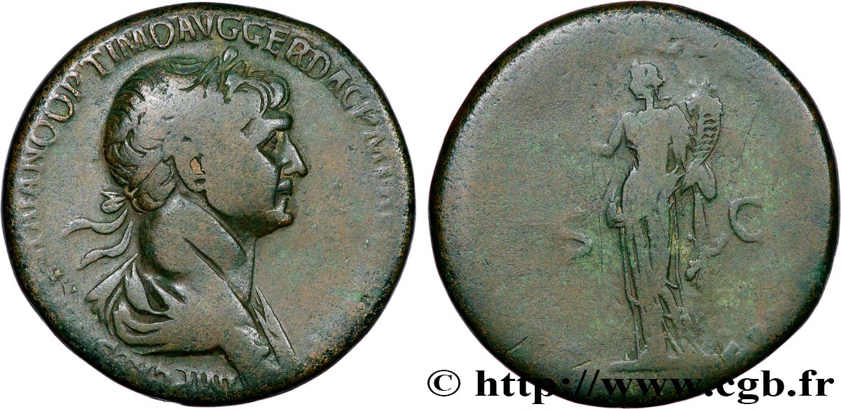 TRAJAN Sesterce TTB/TB