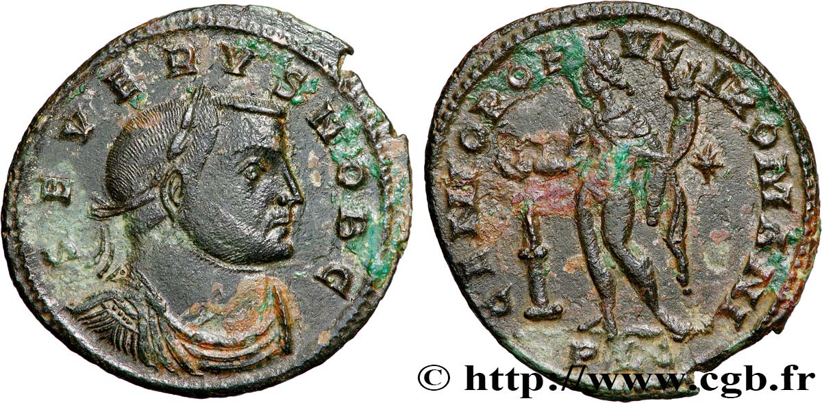 SÉVÈRE II Follis ou nummus TTB+/TTB