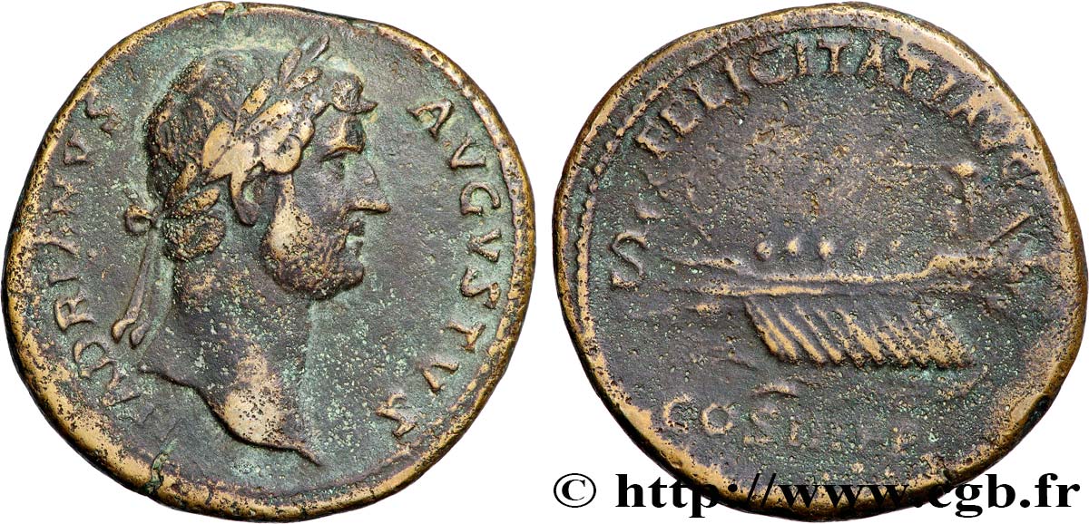 HADRIEN Sesterce TTB/TB+