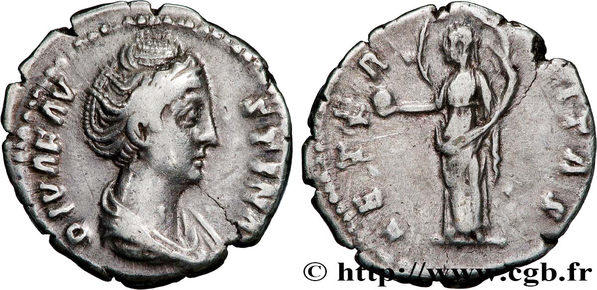 FAUSTINA MAJOR Denier XF