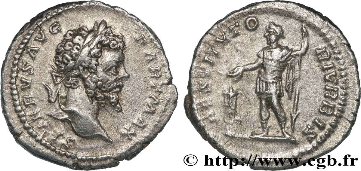 SEPTIMIUS SEVERUS Denier AU/AU
