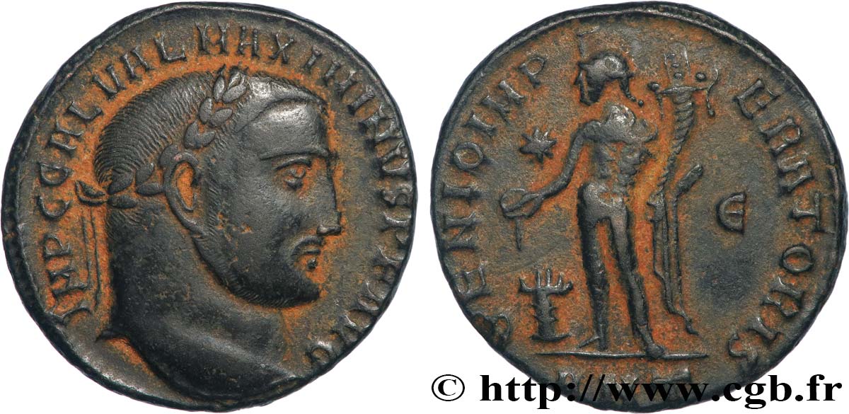 MAXIMINUS II DAZA Follis ou nummus fVZ