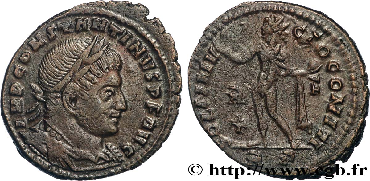 CONSTANTINO I EL MAGNO Follis ou nummus EBC