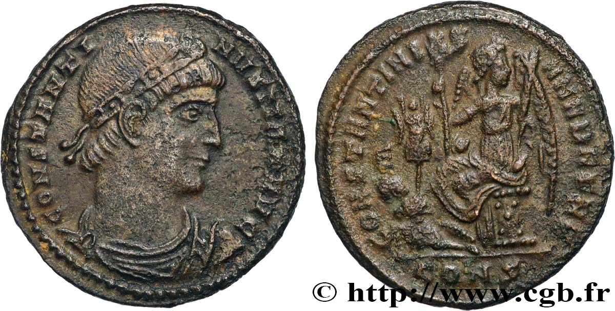 CONSTANTINE I THE GREAT Centenionalis ou nummus AU