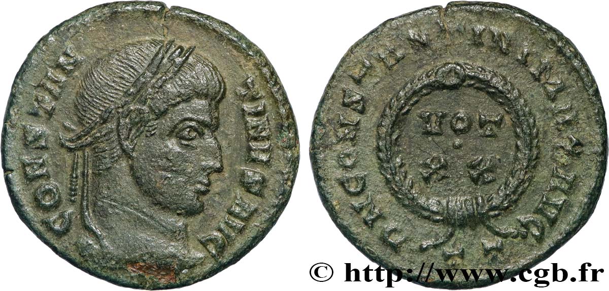 CONSTANTINO I EL MAGNO Centenionalis ou nummus MBC+