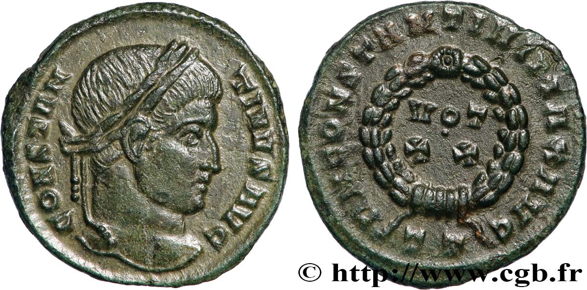 CONSTANTINE I THE GREAT Centenionalis ou nummus AU