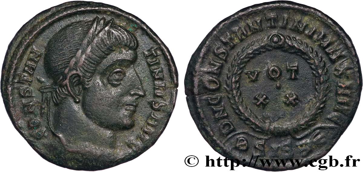 CONSTANTIN Ier LE GRAND Centenionalis ou nummus TTB+