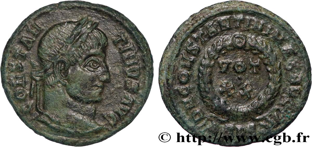 CONSTANTINUS I DER GROßE Centenionalis ou nummus fVZ