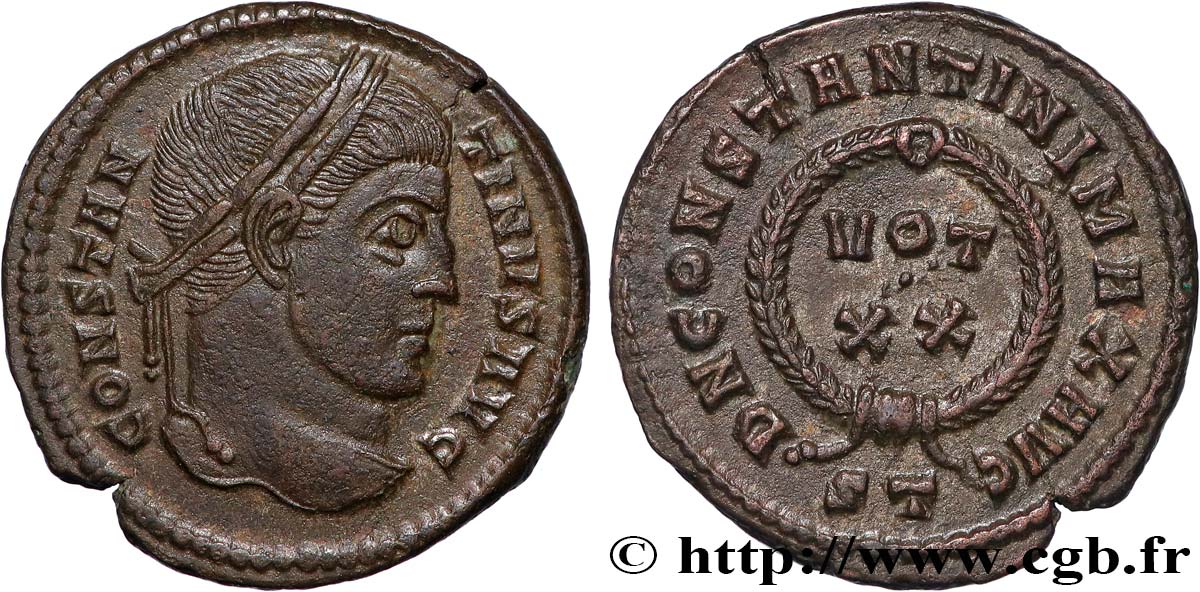 CONSTANTINO I EL MAGNO Centenionalis ou nummus EBC