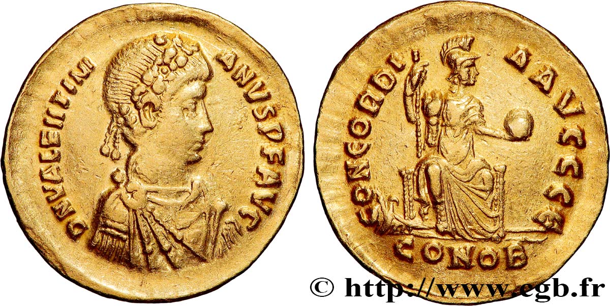 VALENTINIANO II Solidus MBC+