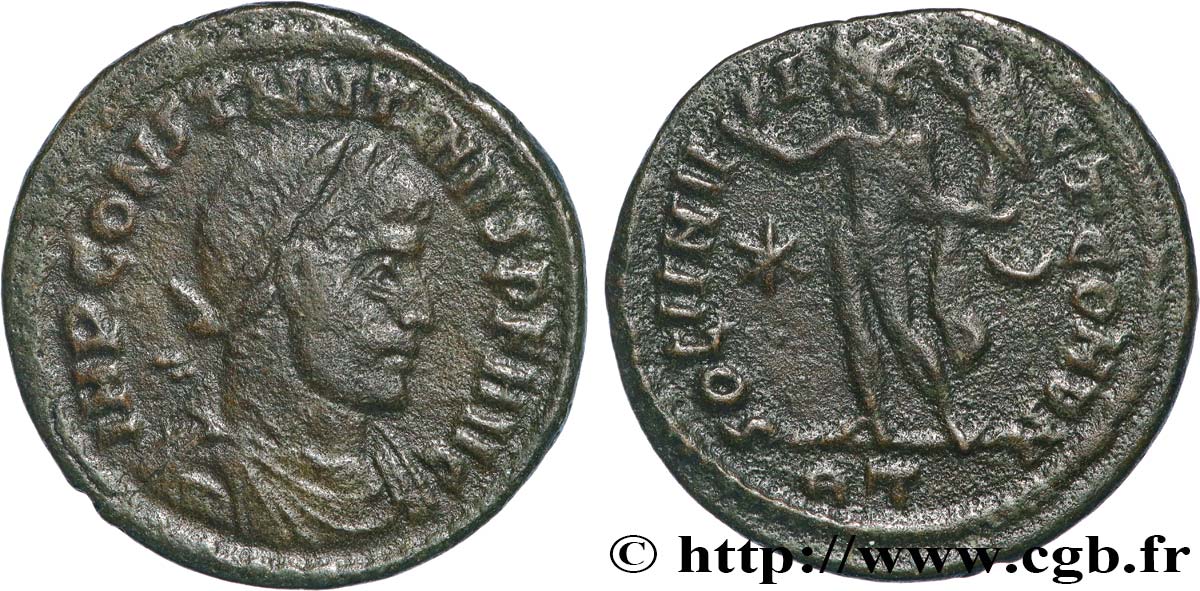 CONSTANTINE I THE GREAT Follis ou nummus XF