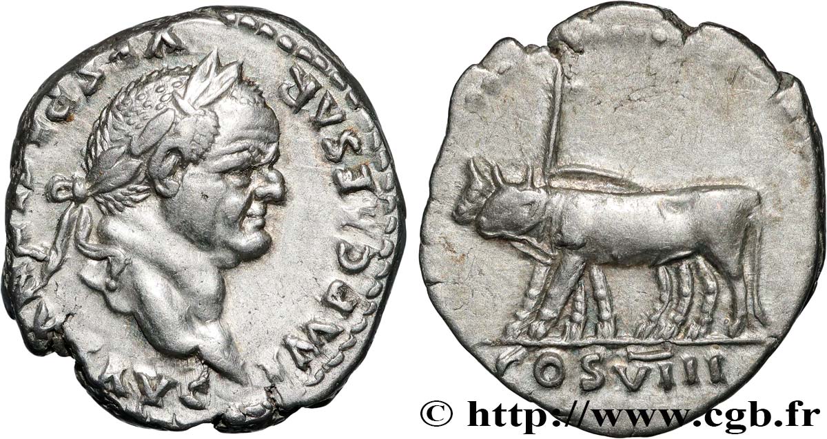 VESPASIAN Denier AU/AU