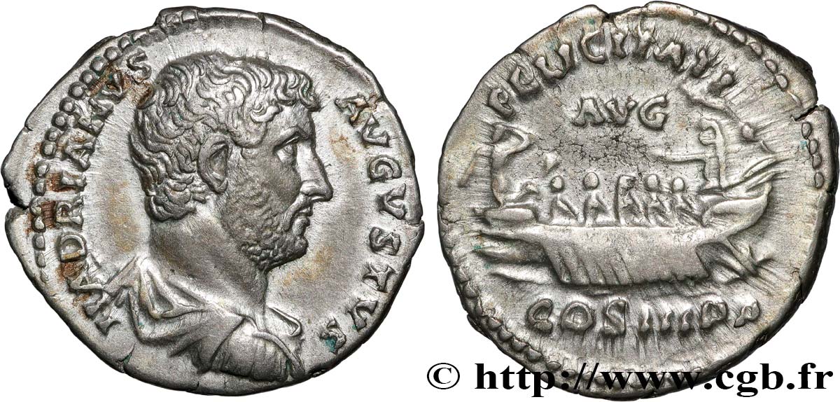 HADRIAN Denier AU