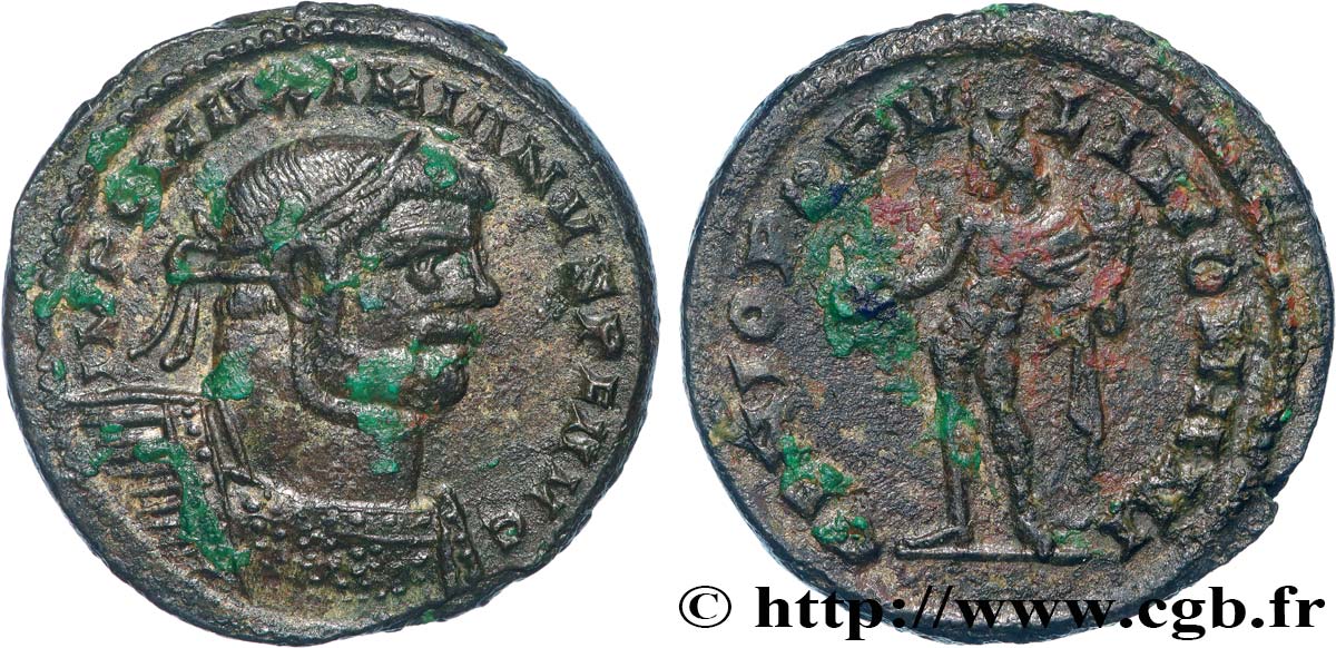 MAXIMIANUS HERCULIUS Follis ou nummus AU/XF