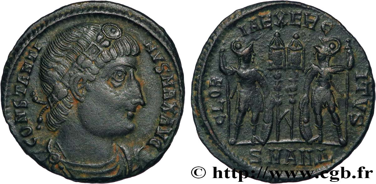 CONSTANTINE I THE GREAT Centenionalis ou nummus AU