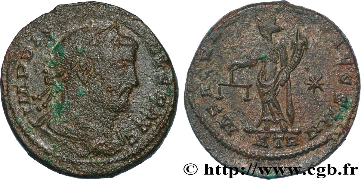 DIOCLECIANO Follis ou nummus BC+/MBC