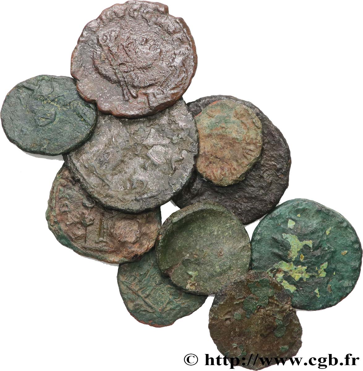 LOTS Lots de 10 monnaies lot