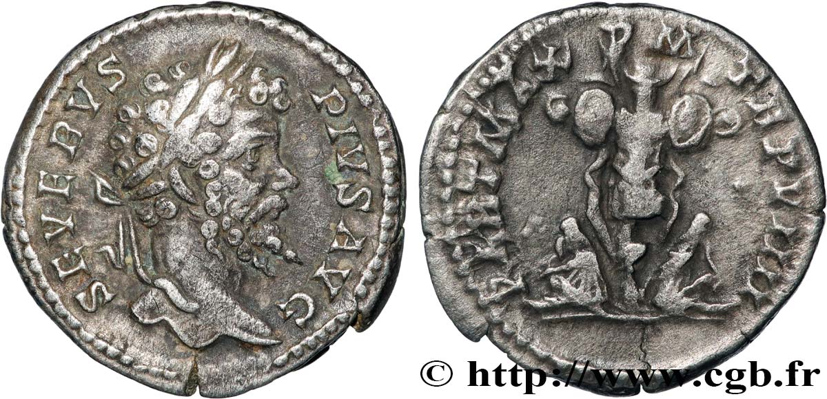 SEPTIMIUS SEVERUS Denier AU/XF