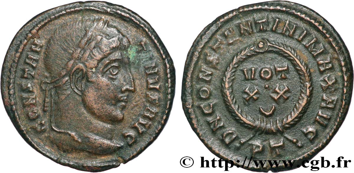 CONSTANTINE I THE GREAT Centenionalis ou nummus AU