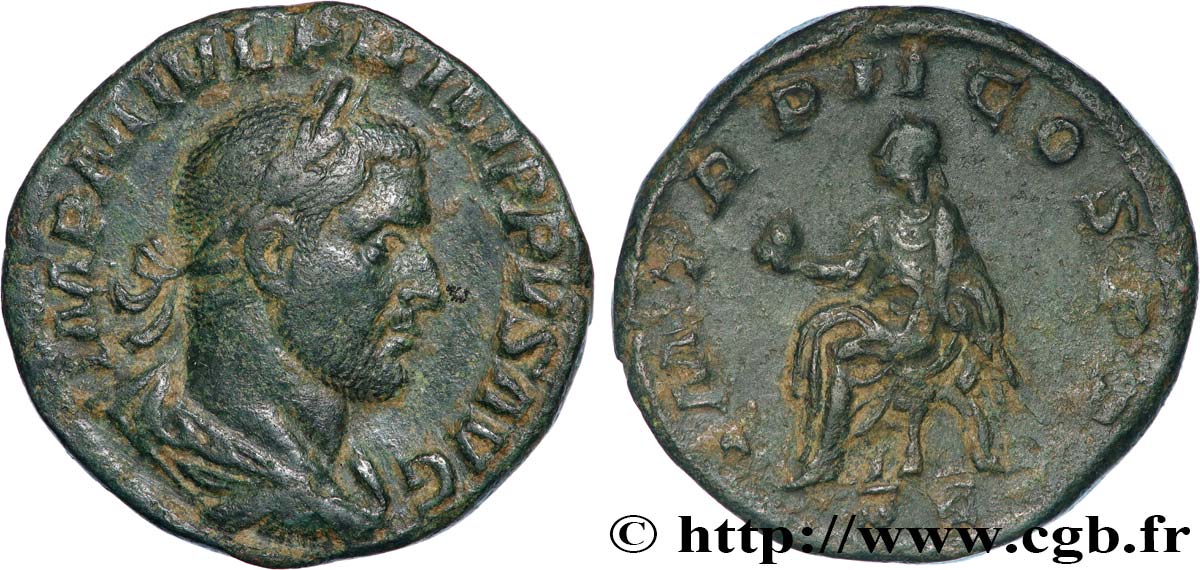 PHILIPPUS Sesterce XF