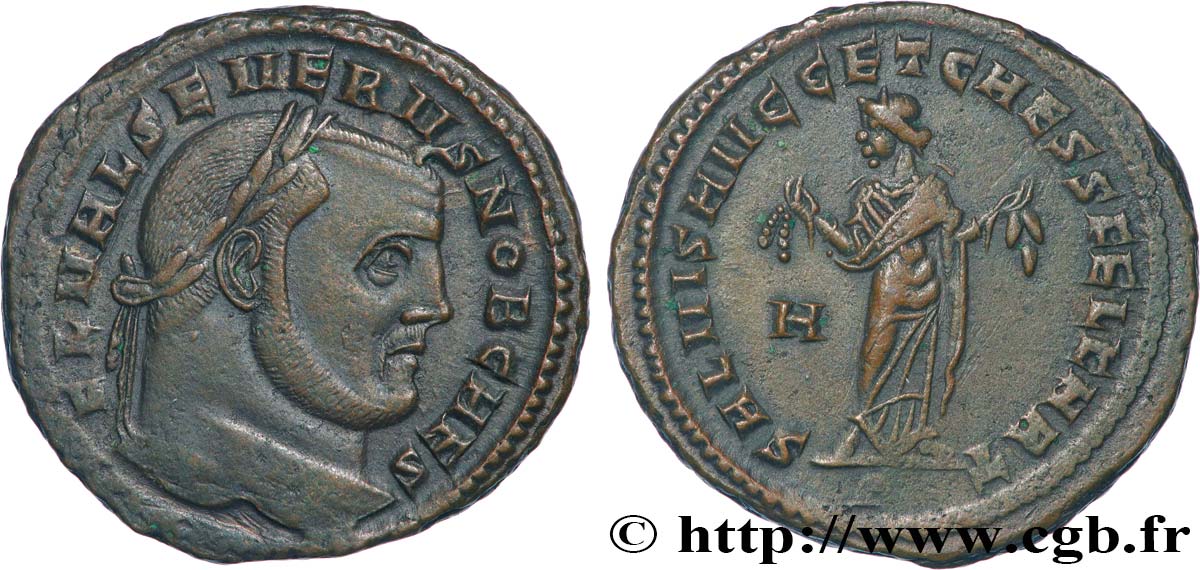 SEVERUS II Follis ou nummus AU