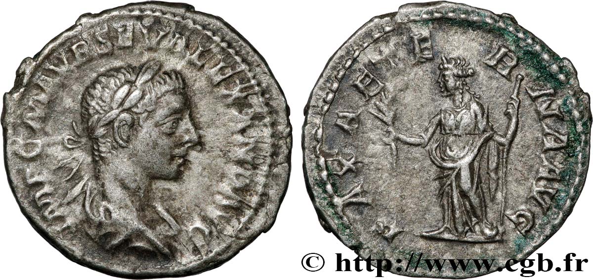 SEVERUS ALEXANDER  Denier AU/AU