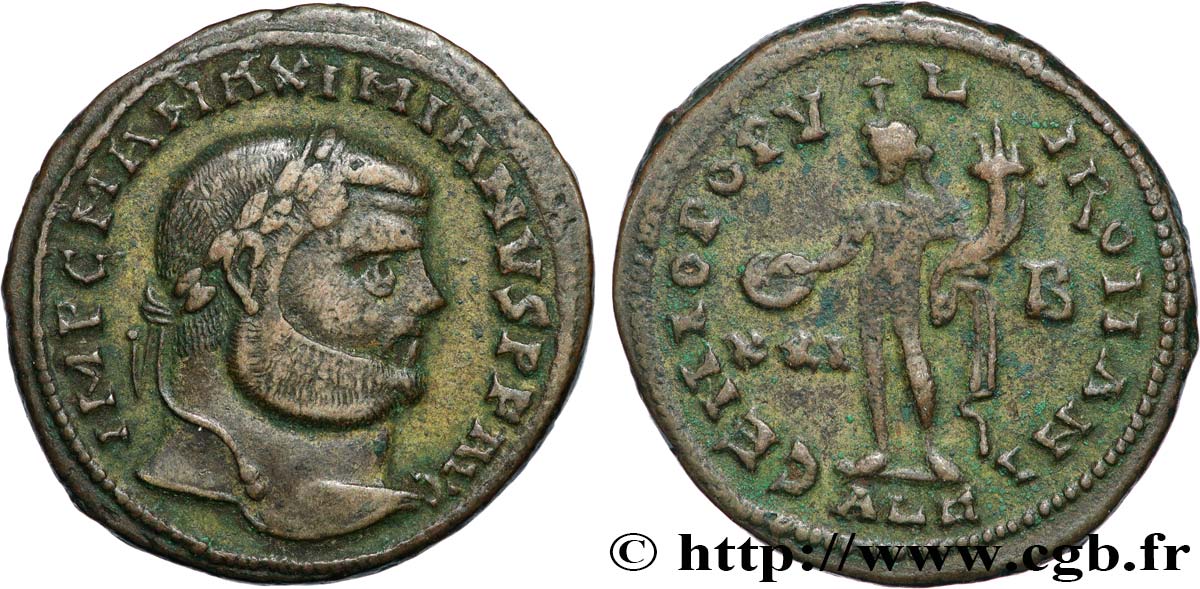 MAXIMIANUS HERCULIUS Follis ou nummus SS